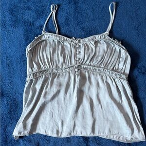 Ba&sh Blue Silk Cami Top Size M